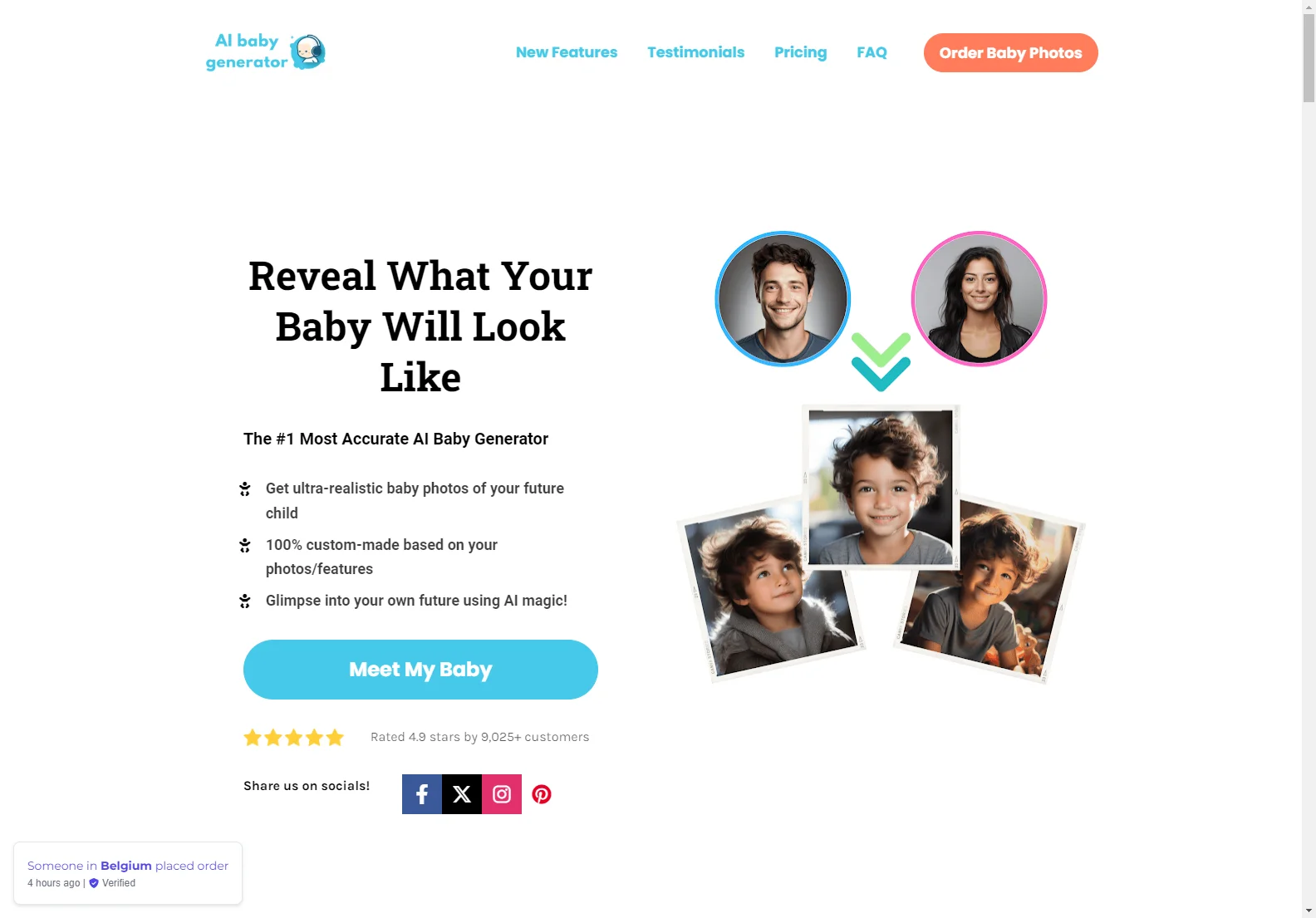 AI Baby Generator: Predict Your Baby's Face & Personality