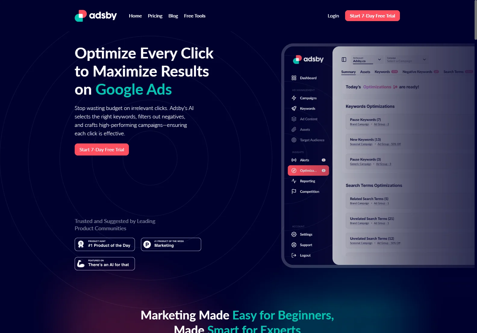 Adsby: AI-Powered Google Ads Optimization for Maximum ROI