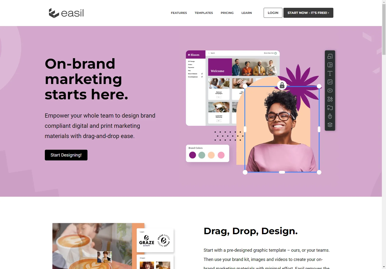 Easil: On-Brand Marketing Made Easy with Drag-and-Drop Design