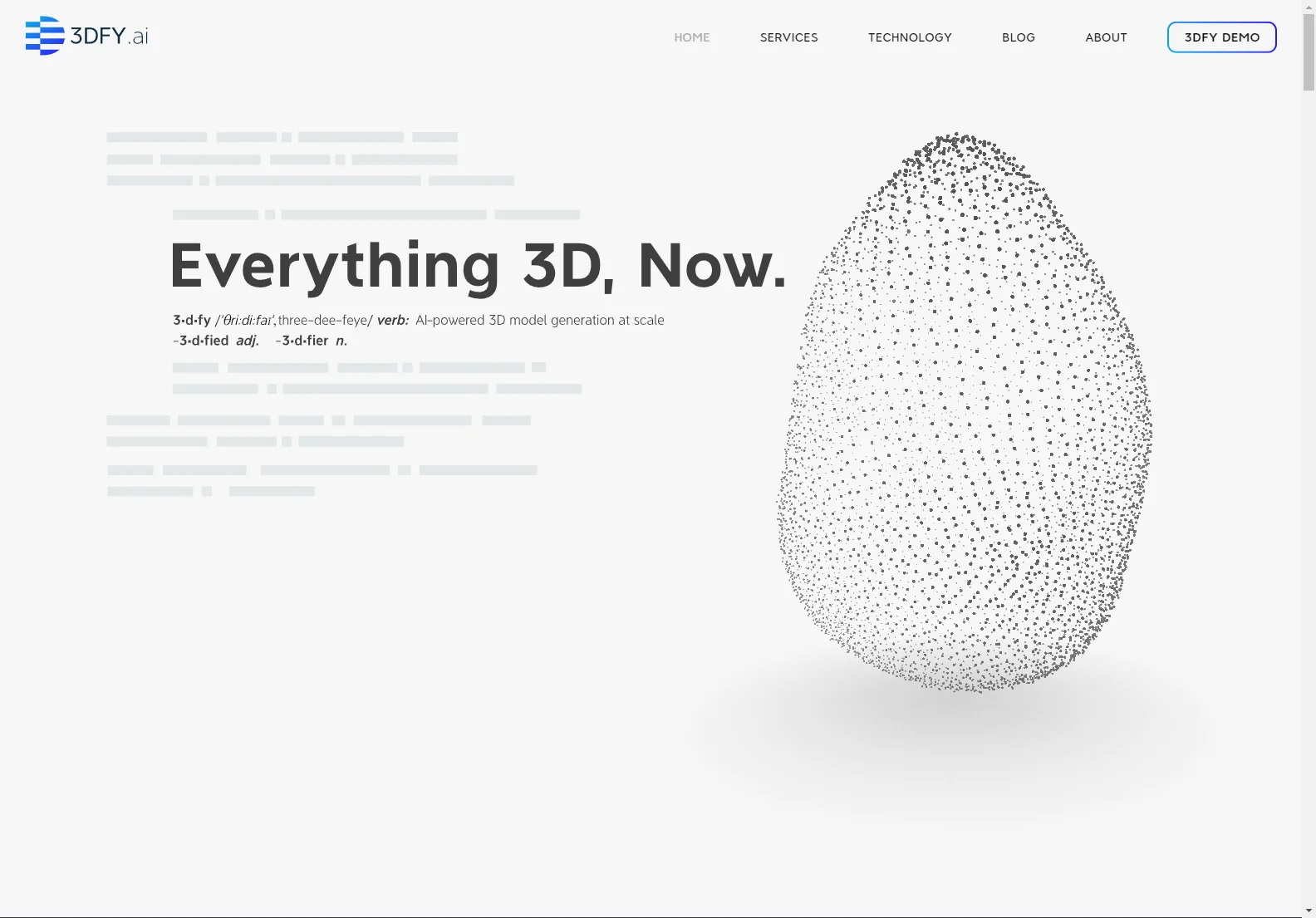 3DFY.ai: Instant AI-Powered 3D Model Generation at Scale