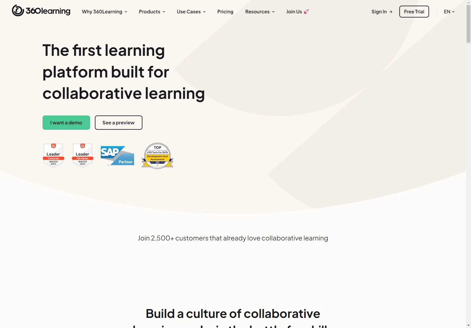 360Learning: AI-Powered Collaborative Learning Platform for Enhanced Upskilling