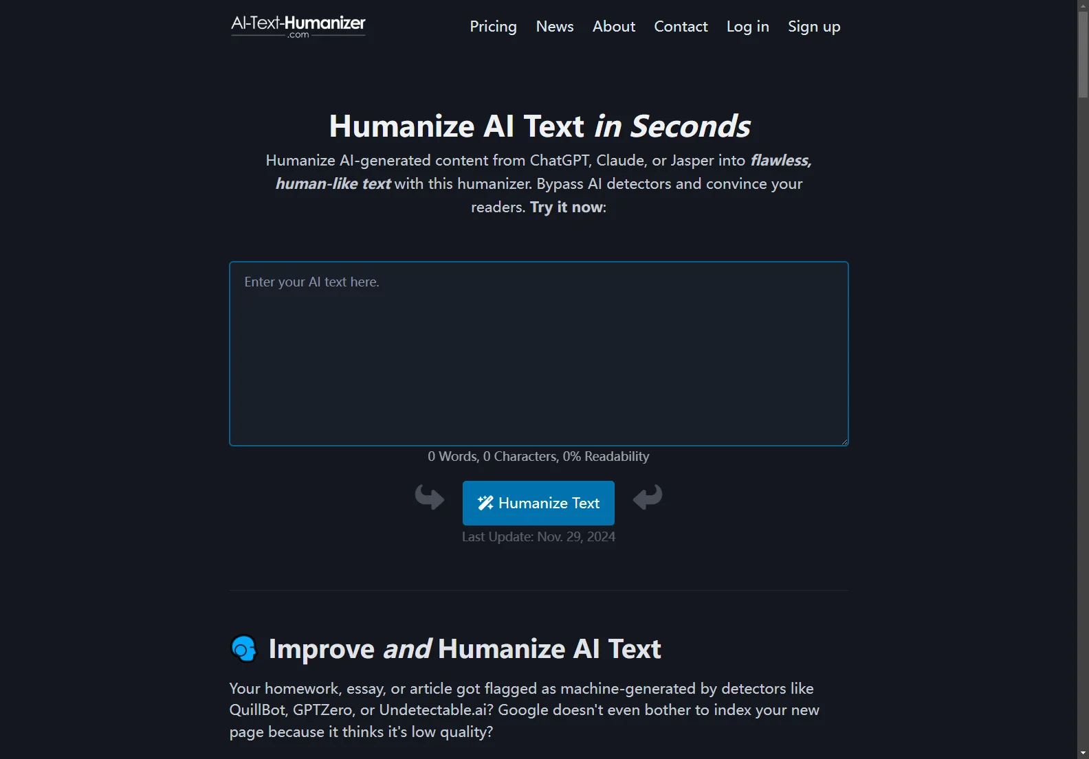 Humanize AI Text: Free AI Content Rewriter & Detector Bypass