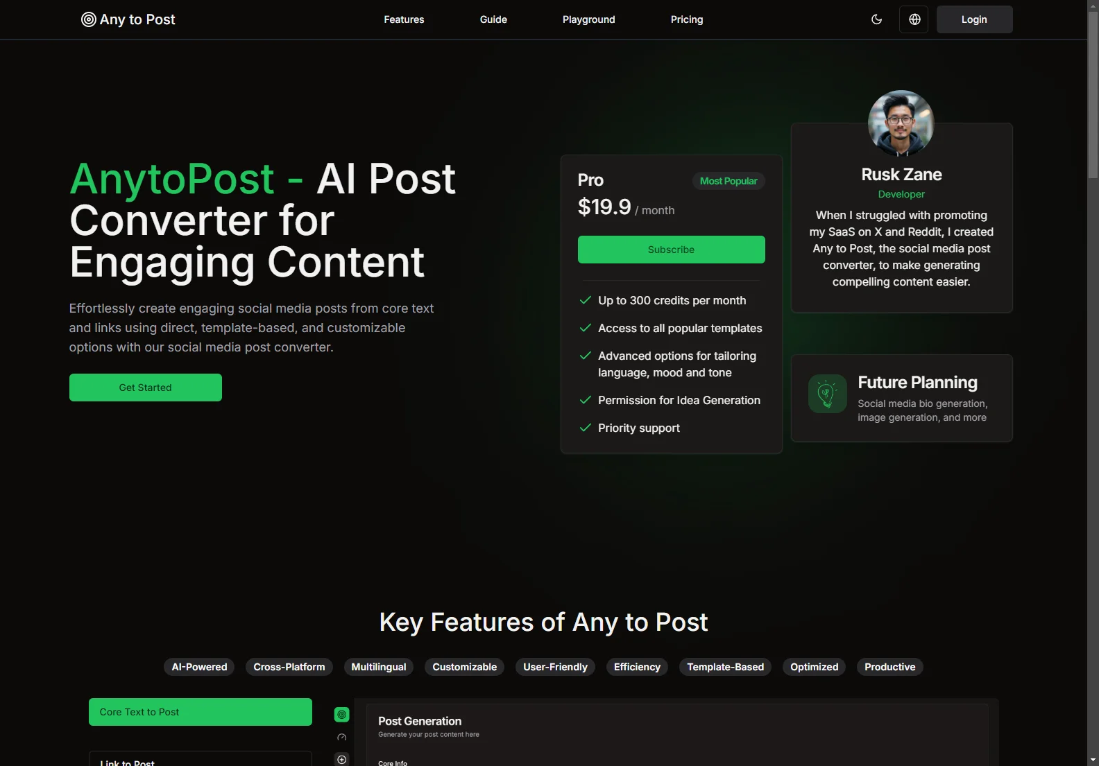 Any to Post: AI-Powered Social Media Post Converter for Engaging Content