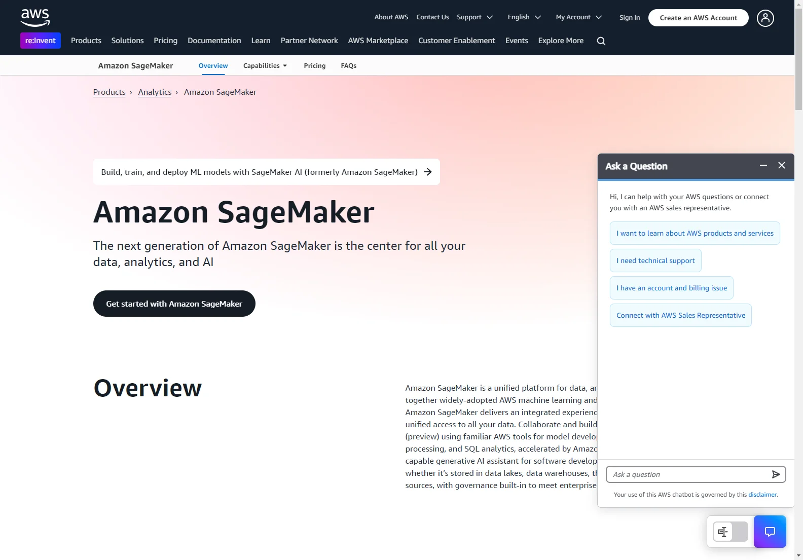 Amazon SageMaker: Scalable Machine Learning Service on AWS