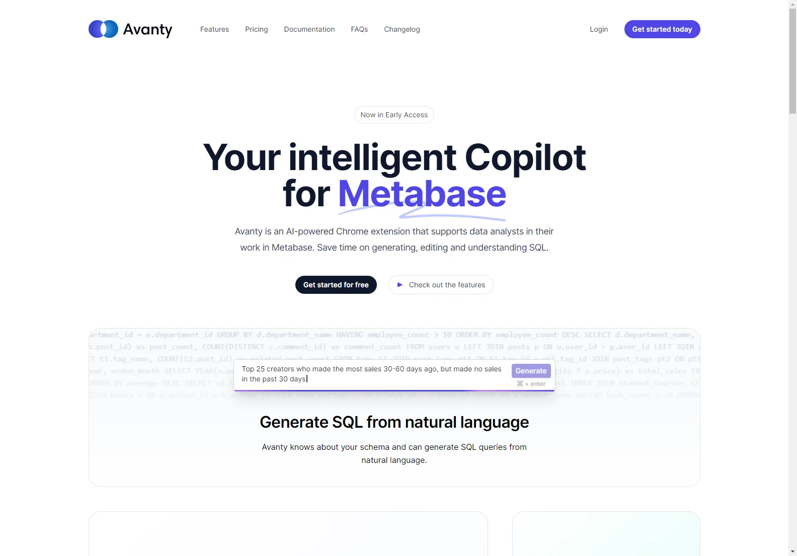 Avanty: AI-Powered Data Analysis for Metabase