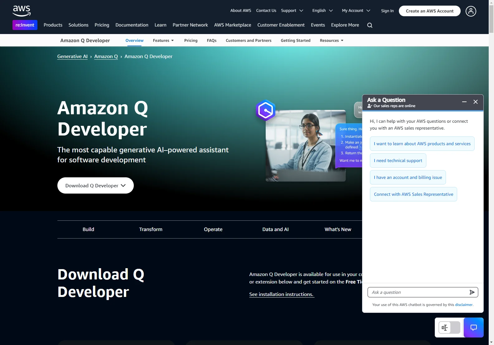 Amazon Q Developer: AI-Powered Software Development Assistant