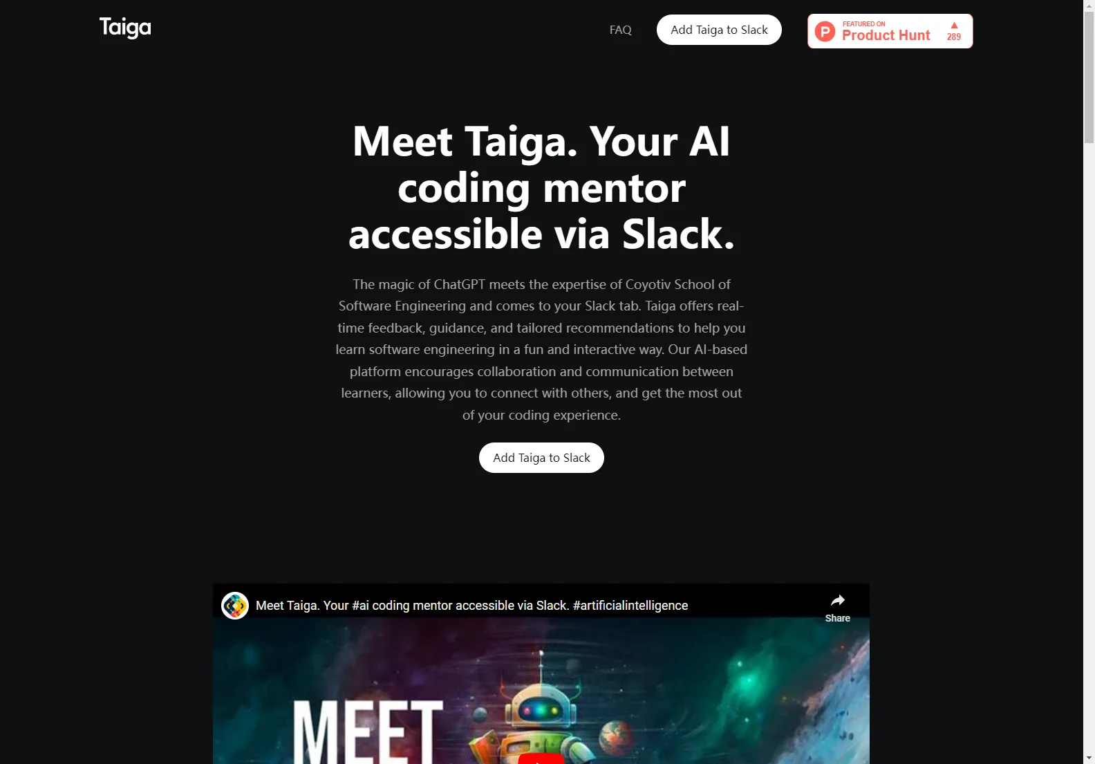 Taiga: Your AI Coding Mentor in Slack for Real-Time Feedback and Personalized Learning