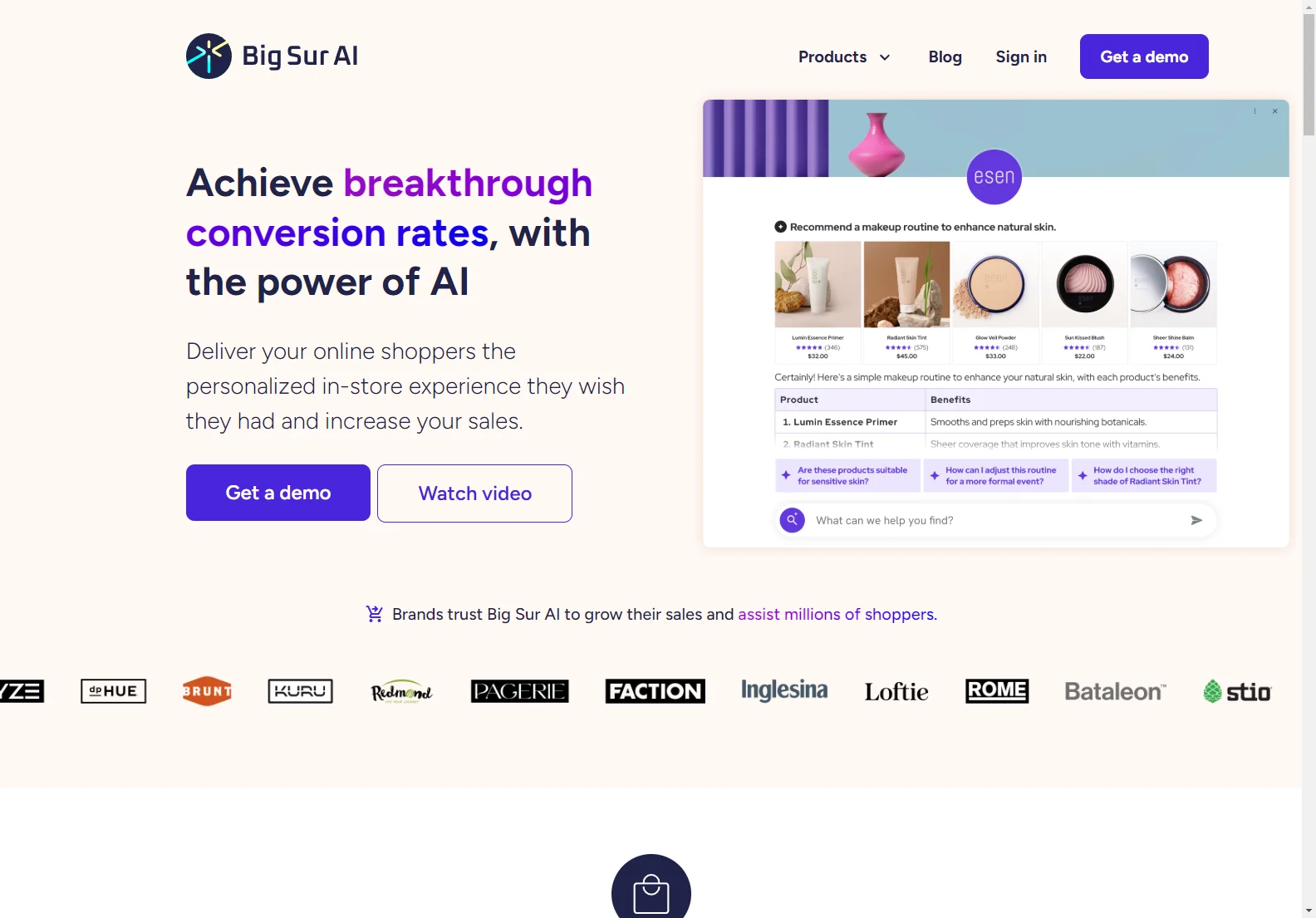 Big Sur AI: Revolutionizing E-commerce with AI-Powered Personalization