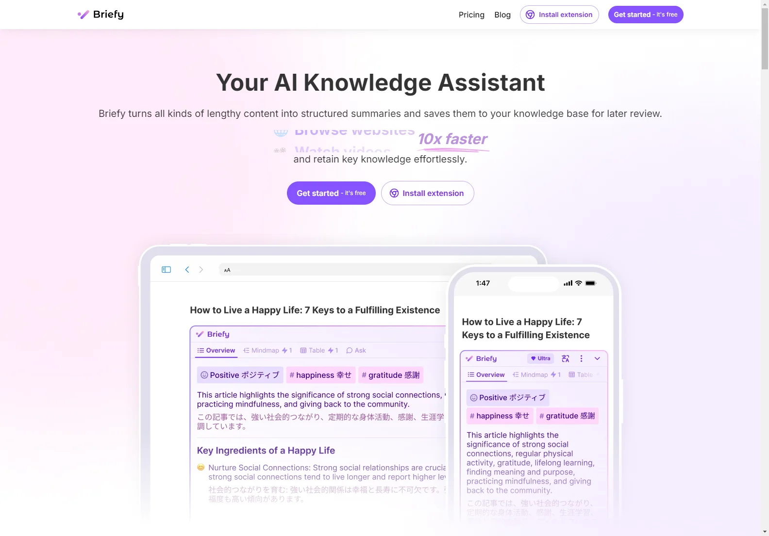 Briefy: AI-Powered Knowledge Assistant for Effortless Summarization