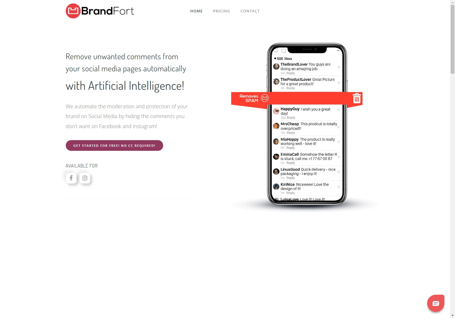 Brandfort.co: AI-Powered Social Media Comment Moderation for Brand Protection