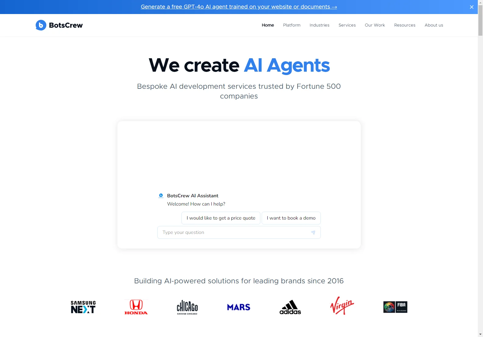 BotsCrew: Custom AI Agents & Chatbot Development