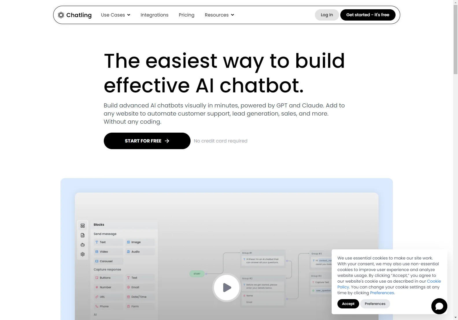 Chatling: No-Code AI Chatbot for Automated Customer Support & Lead Generation