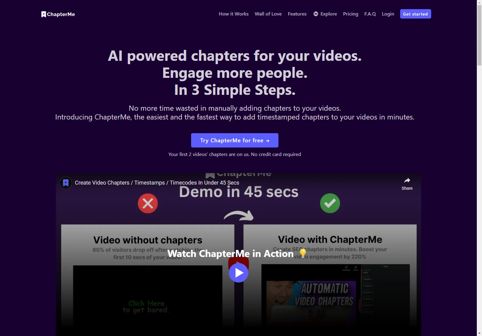 ChapterMe: AI-Powered Chapters for Video SEO & Engagement