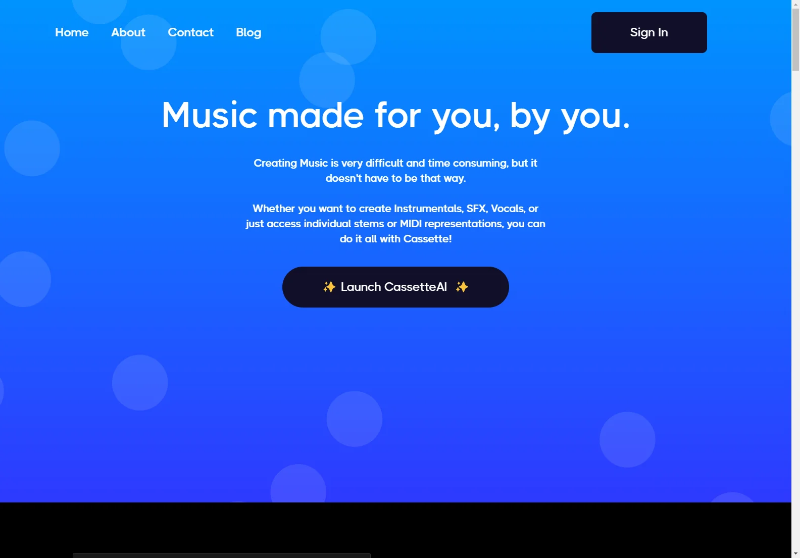 CassetteAI: Revolutionizing Music Creation with AI