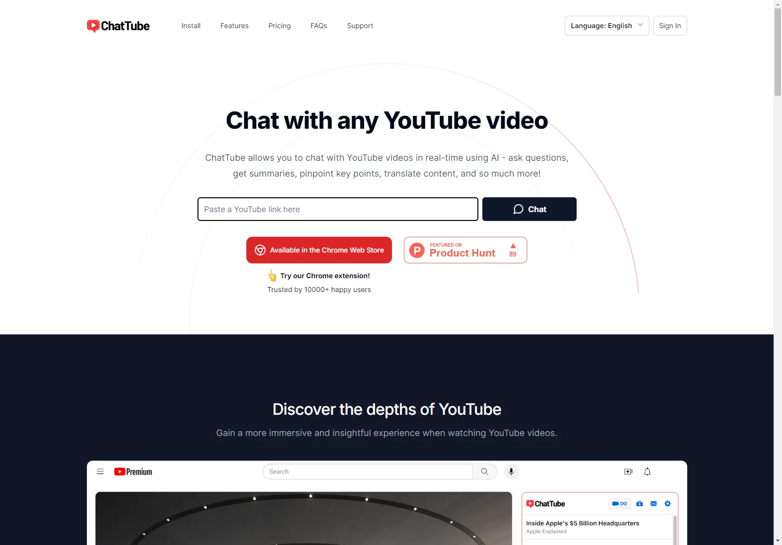 ChatTube: AI-Powered YouTube Chat for Enhanced Video Engagement