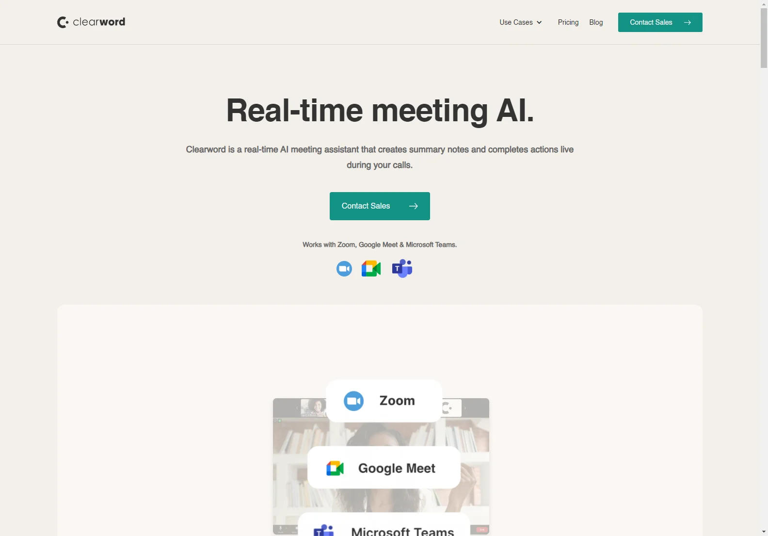 Clearword: Real-time AI Meeting Assistant for Enhanced Productivity