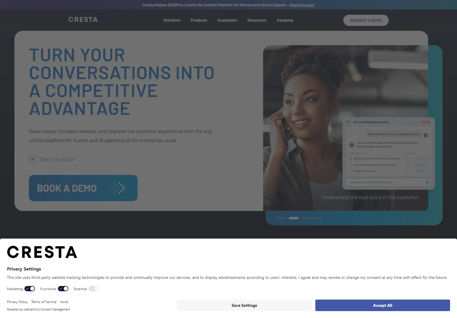 Cresta: AI-Powered Platform for Contact Center Excellence