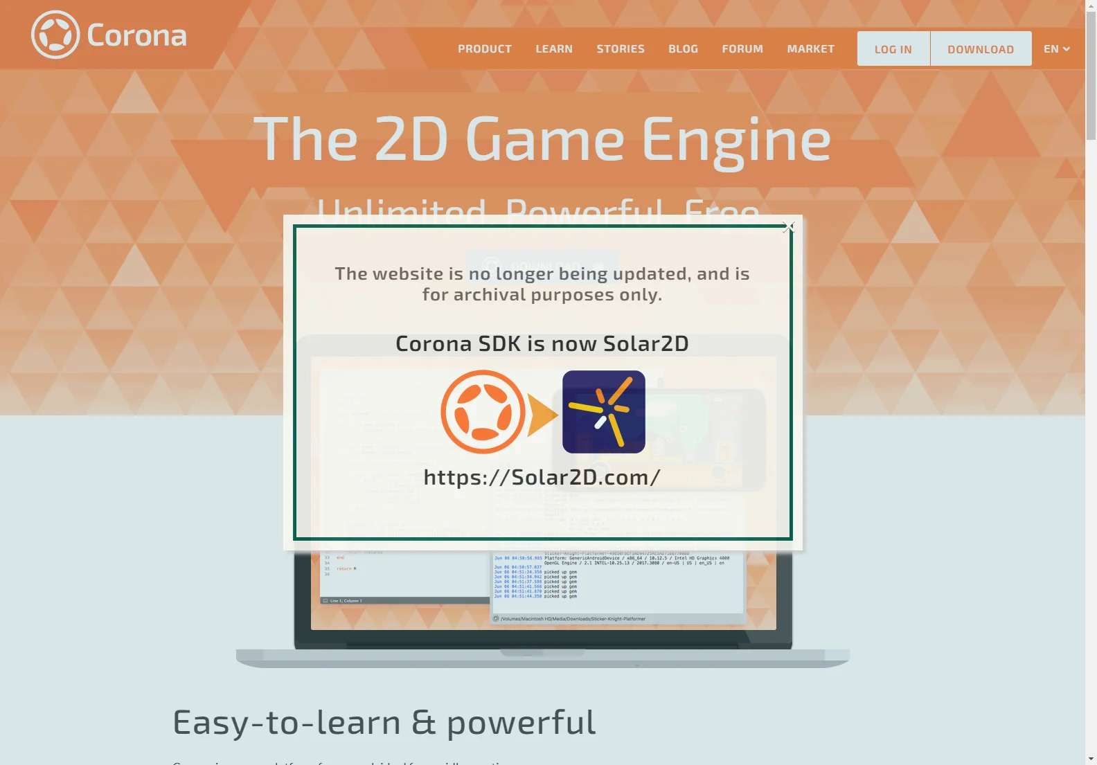 Corona: Free Cross-Platform 2D Game Engine for Rapid App & Game Development