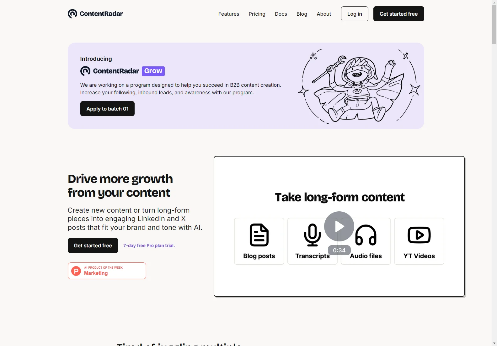 ContentRadar: AI-Powered Content Management for LinkedIn & X