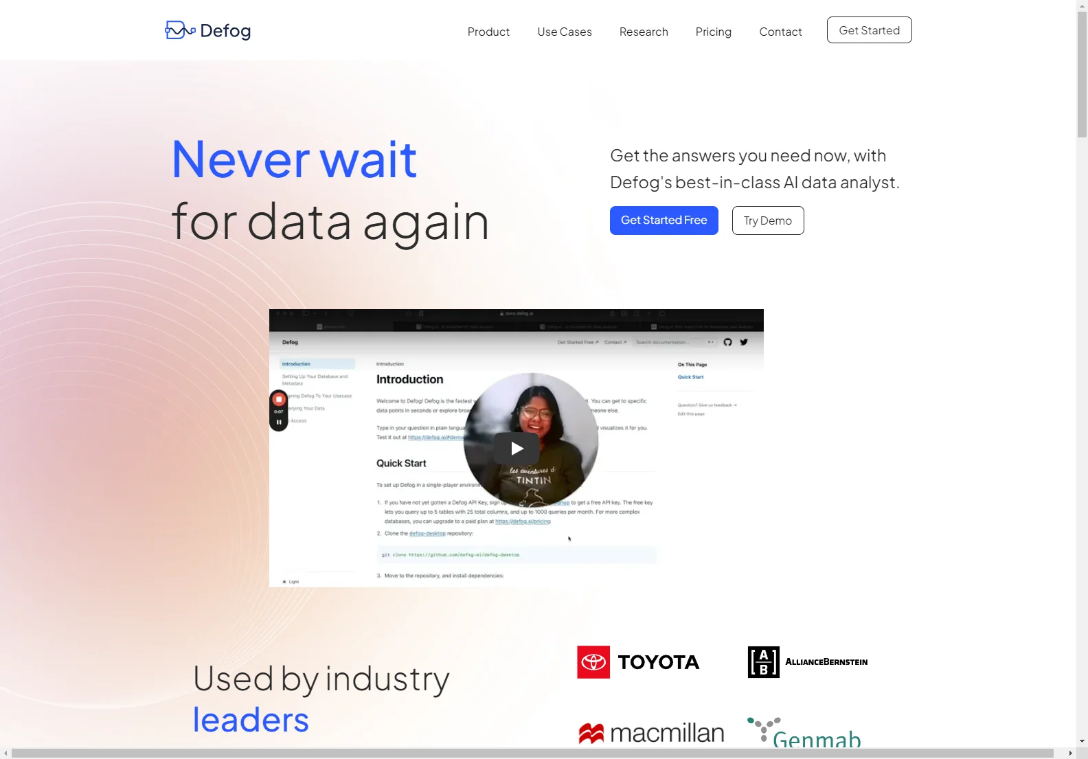 Defog.ai: AI-Powered Data Analyst for Instant Insights