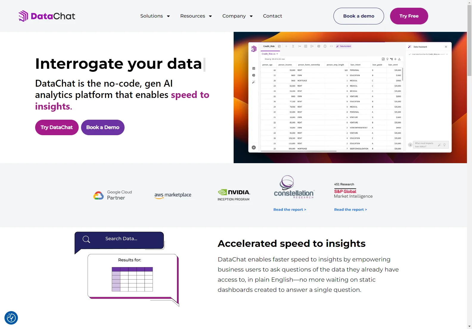 DataChat: No-Code AI Analytics Platform for Instant Data Insights