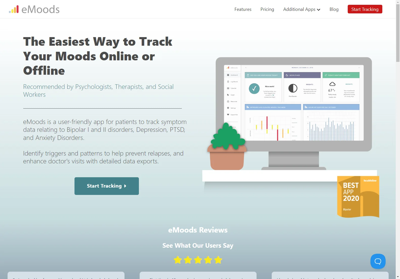 eMoods: Your Personal Mood Tracker for Improved Mental Wellbeing