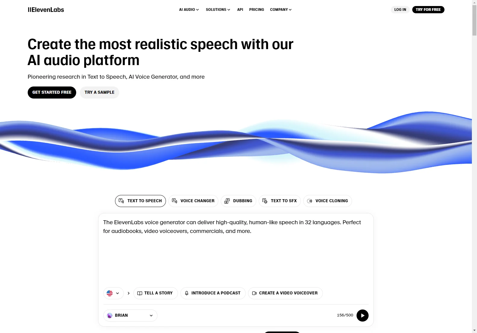 ElevenLabs: Realistic AI Voice Generator & Text-to-Speech