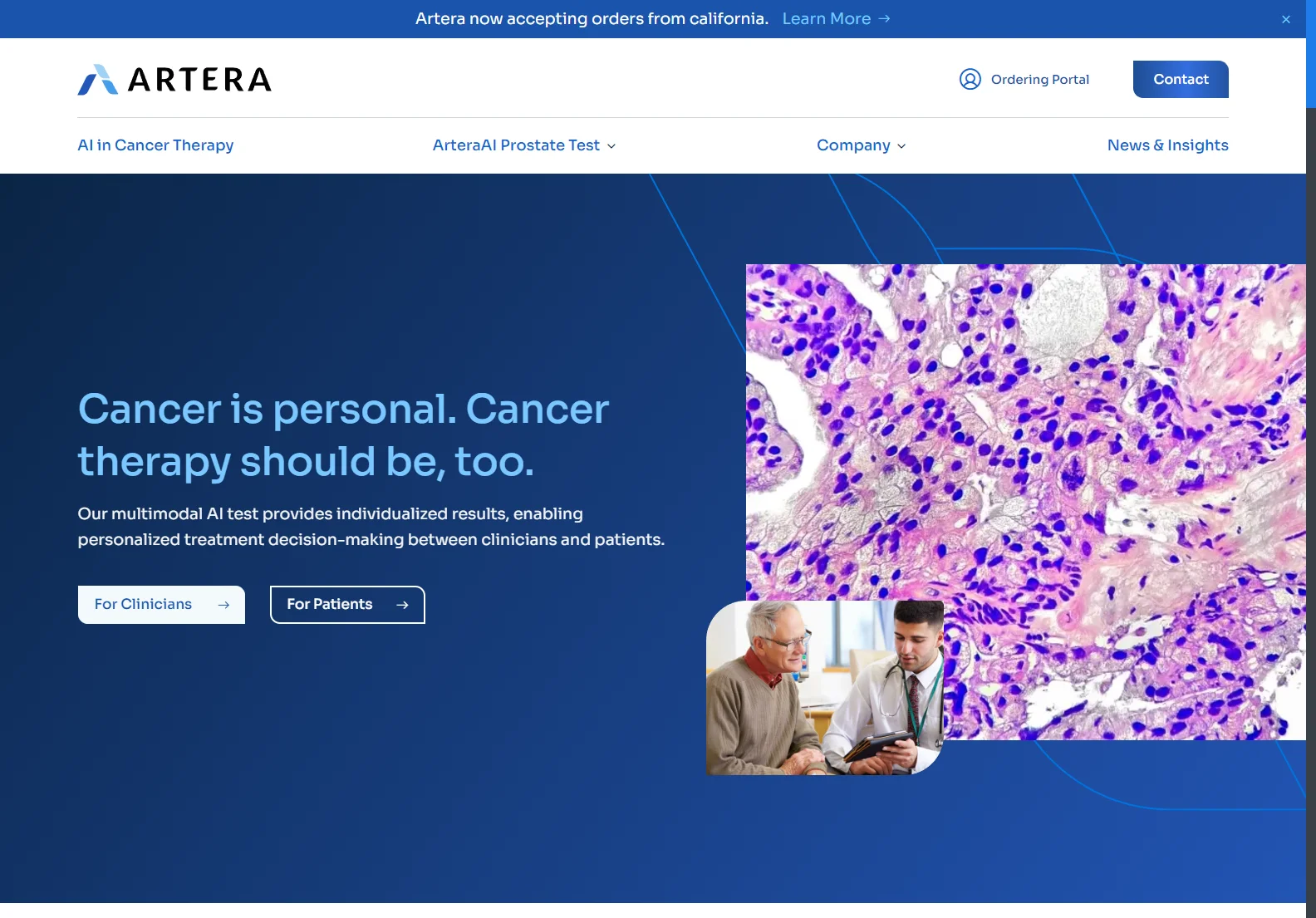 ArteraAI: Personalized AI Cancer Therapy for Precision Medicine