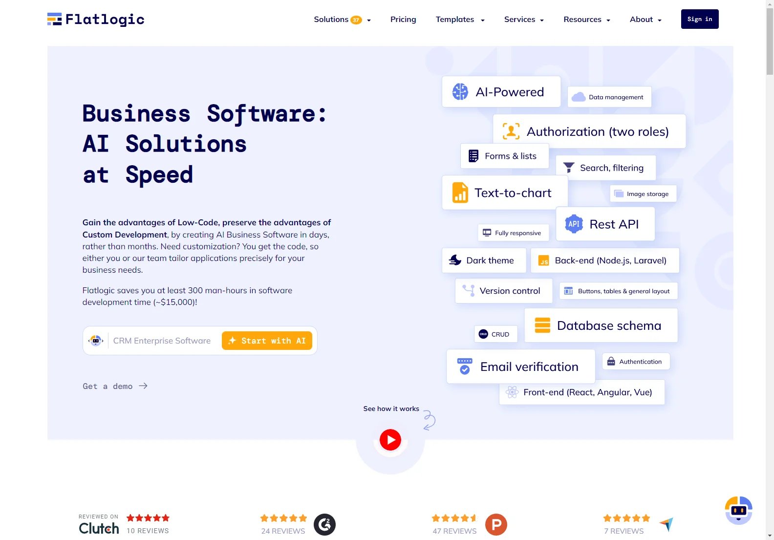 Flatlogic: AI-Powered Business Software Development Platform