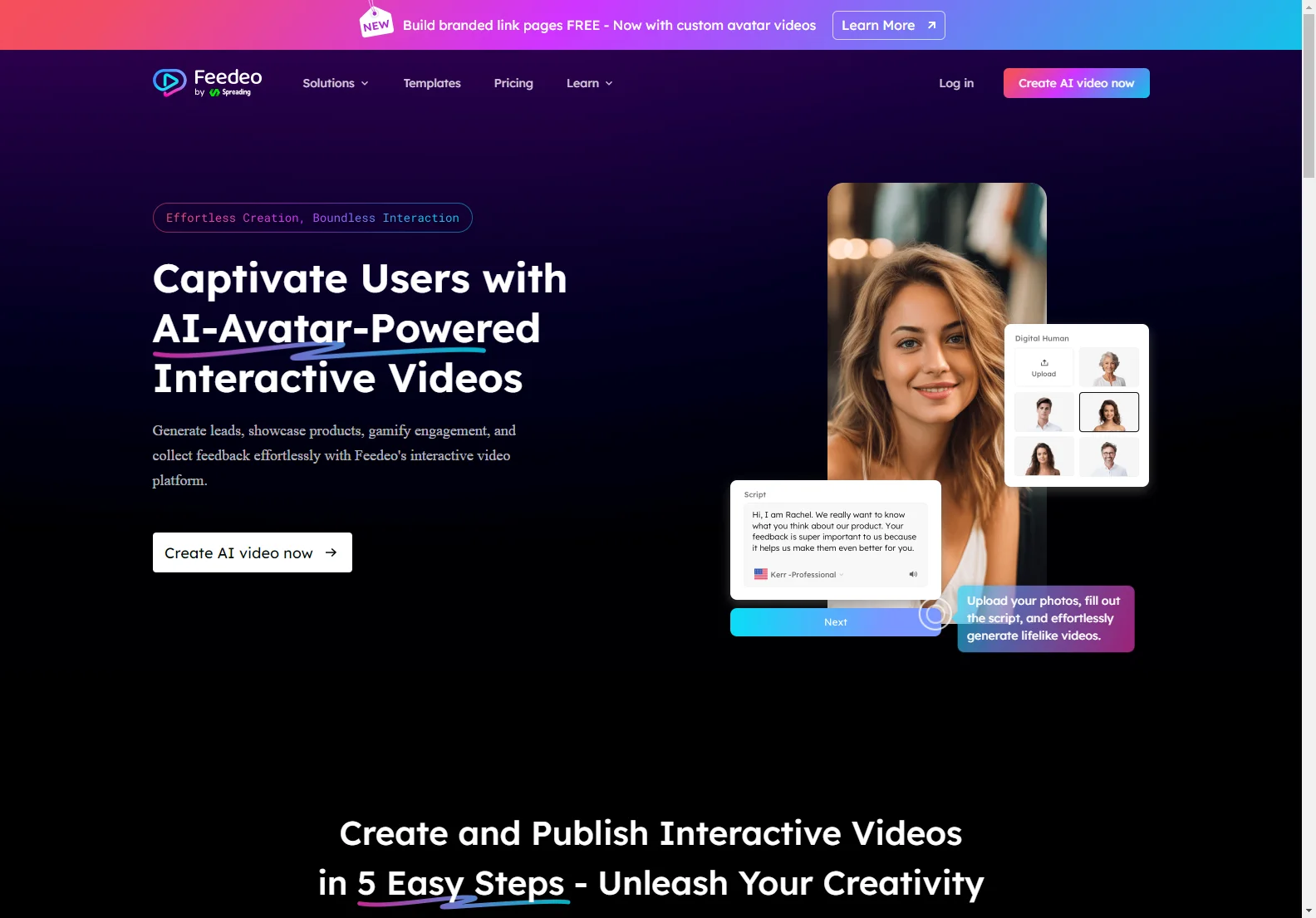 Feedeo: AI-Powered Interactive Videos for Enhanced Engagement and Lead Generation