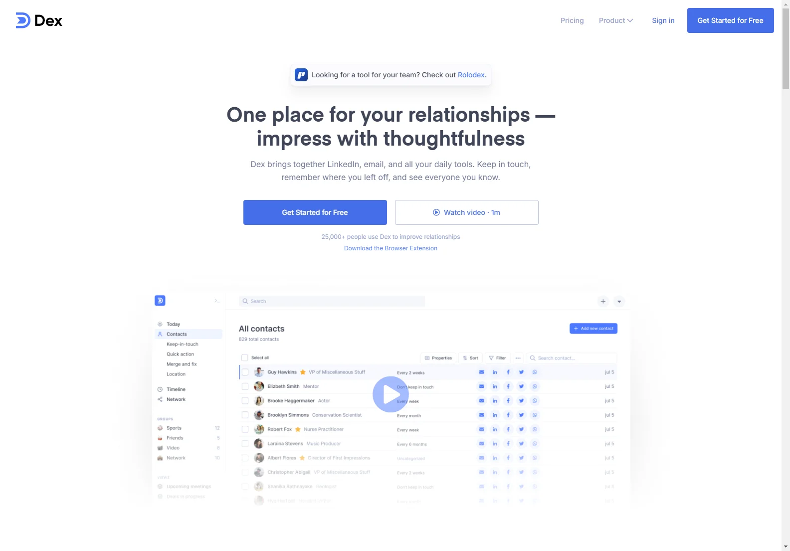 Dex: AI-Powered Relationship Manager for Stronger Connections