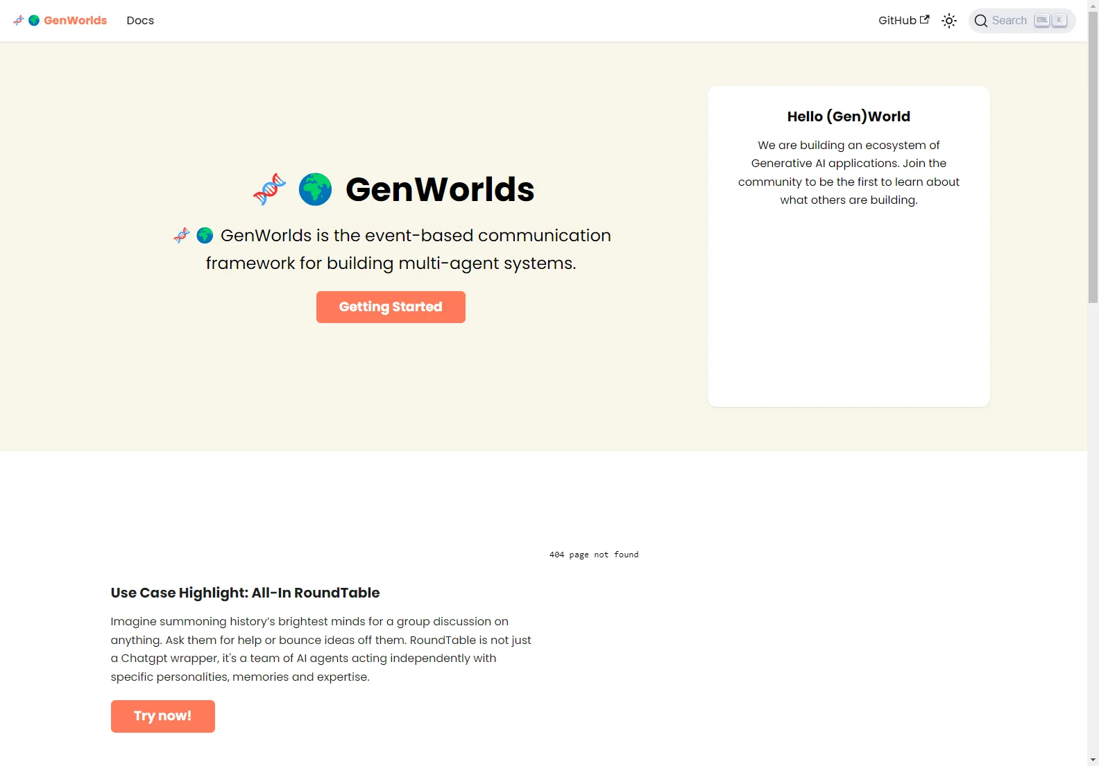 GenWorlds: Build Multi-Agent AI Systems with Customizable Environments and Scalable Architecture