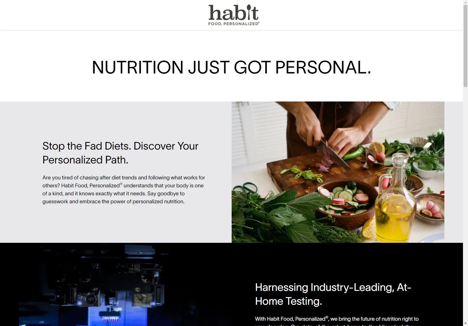 Habit Food Personalized®: Customized Nutrition Plans for Optimal Health