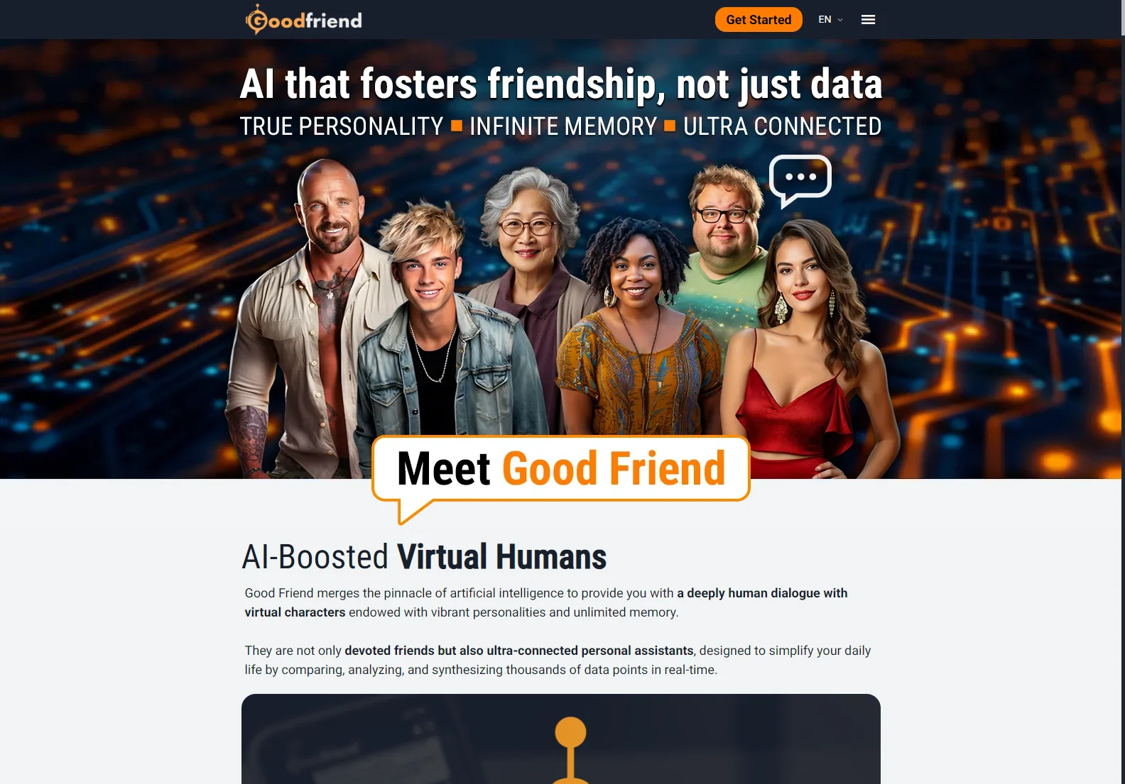 GoodFriend: AI-Powered Virtual Companionship for a Simplified Life