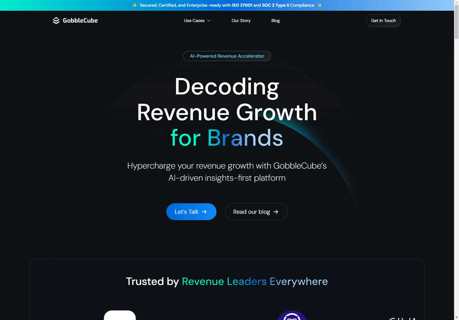 GobbleCube: AI-Powered Revenue Growth Platform for Brands