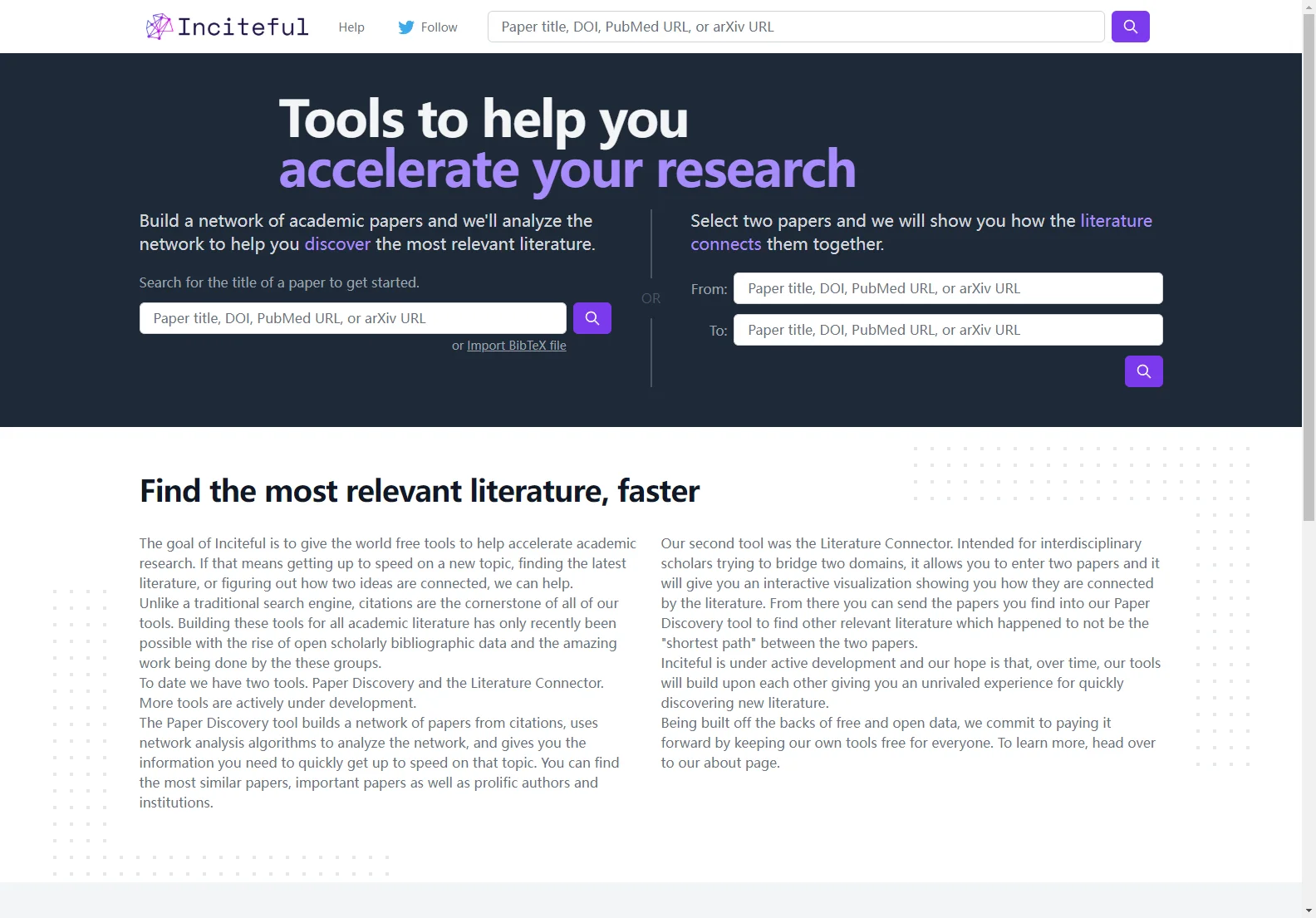 Inciteful.xyz: Accelerate Academic Research with Citation Network Analysis