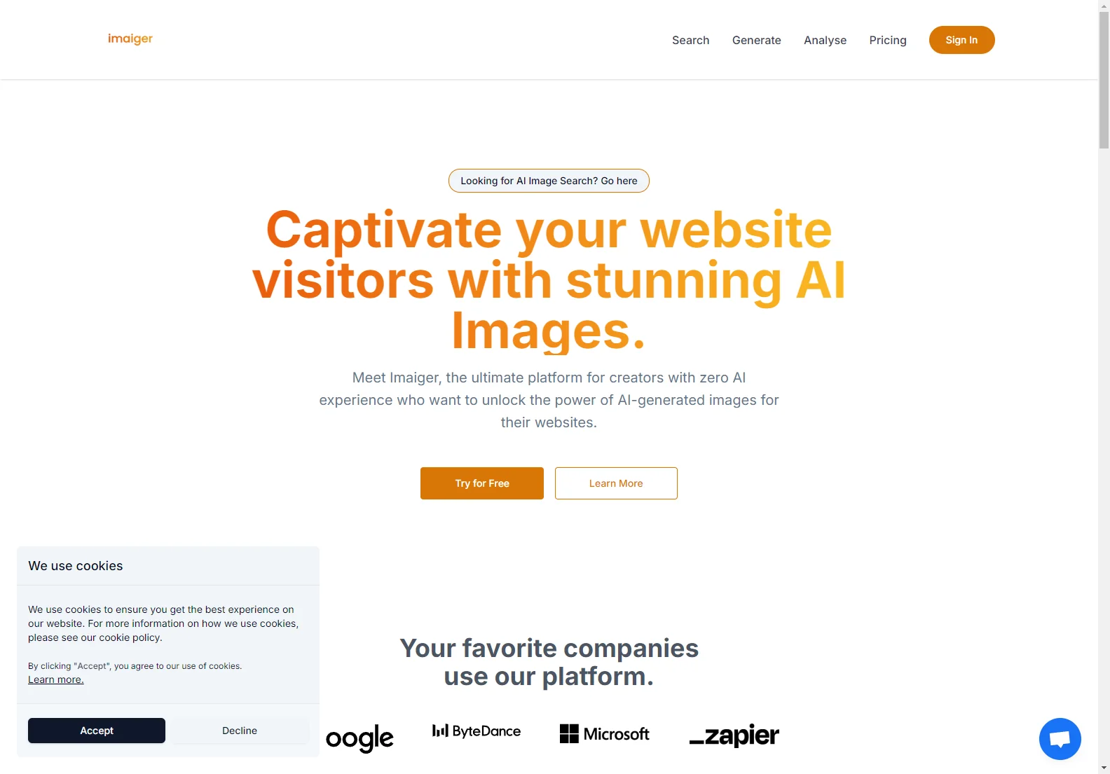 Imaiger: AI Image Generation for Stunning Website Visuals