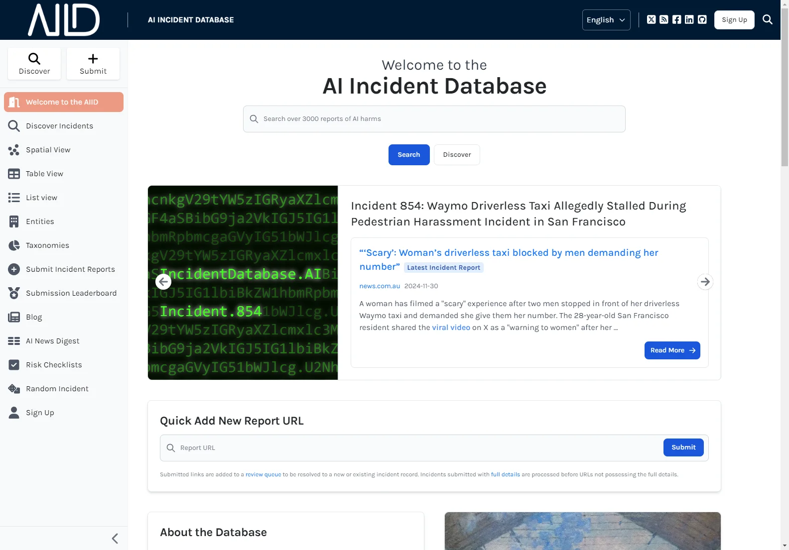 AI Incident Database: Tracking and Analyzing Real-World AI Incidents