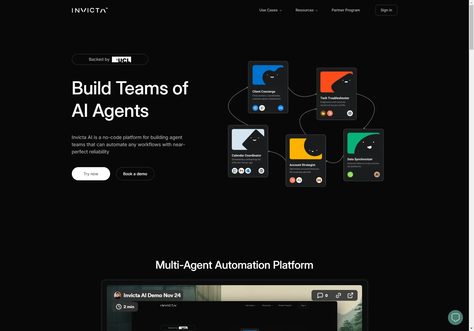 Invicta AI: No-Code Multi-Agent Automation Platform for Reliable Workflows