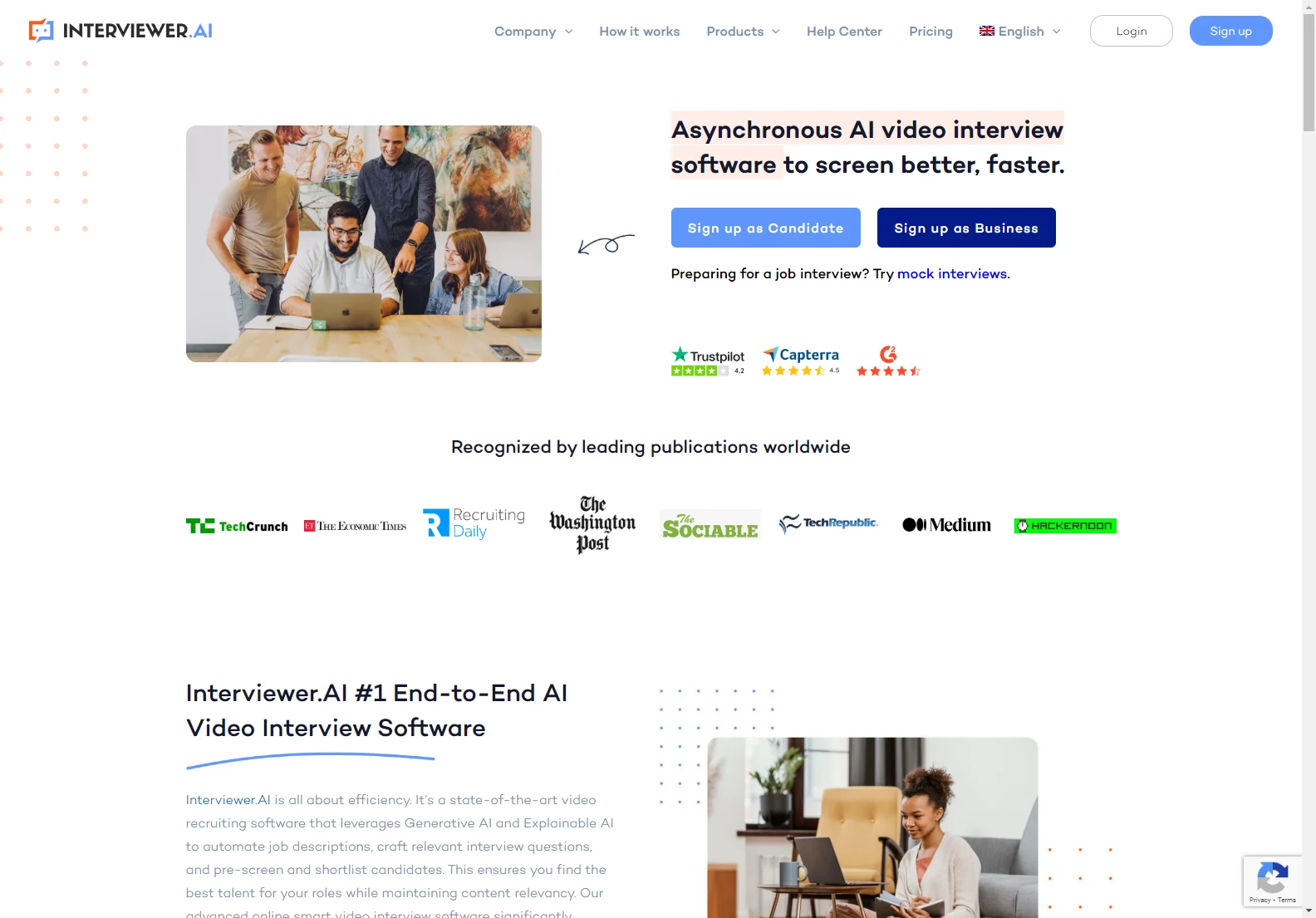 Interviewer.AI: AI-Powered Video Interview Software for Efficient Hiring