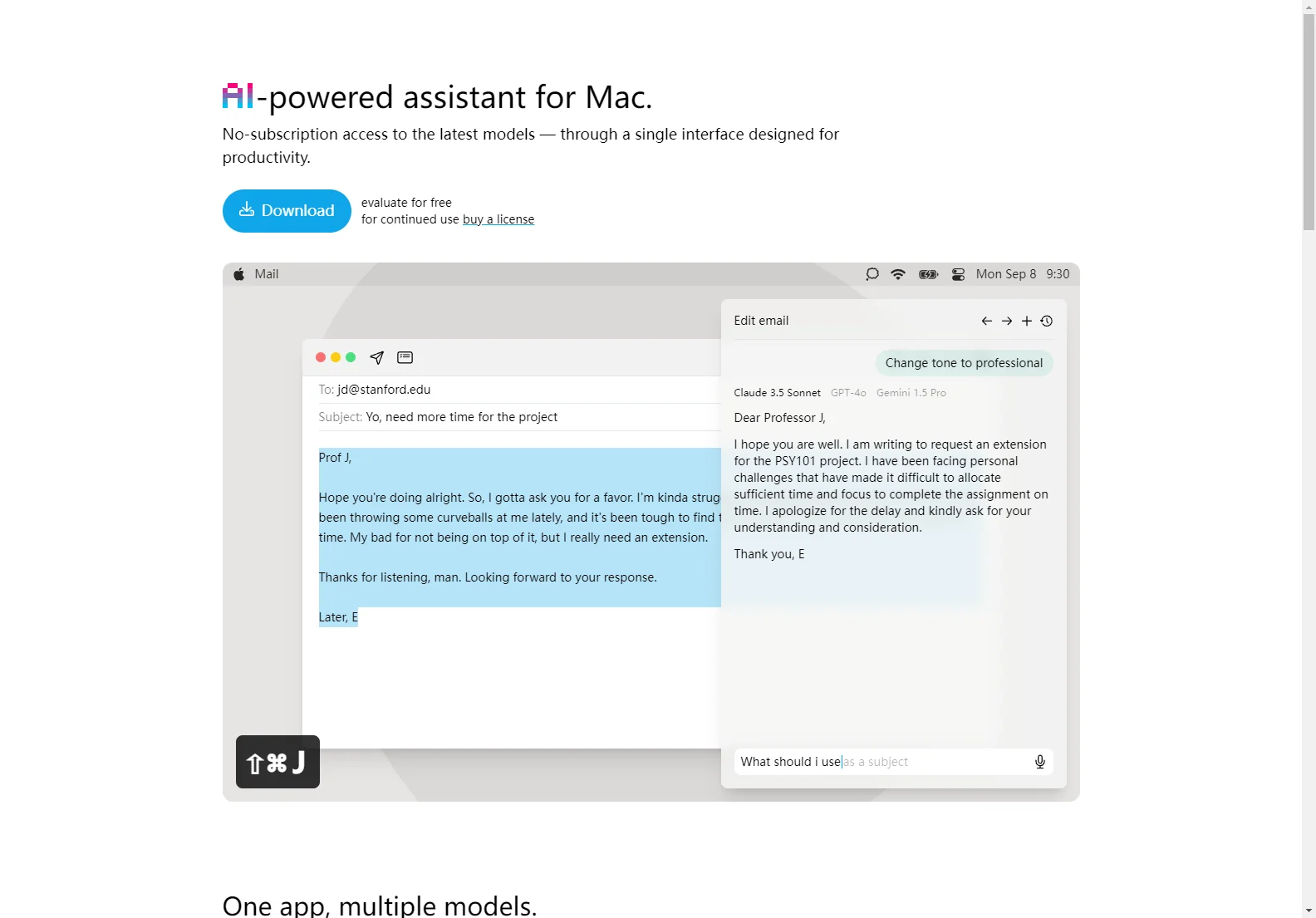 IntelliBar: Your All-in-One AI Assistant for Mac