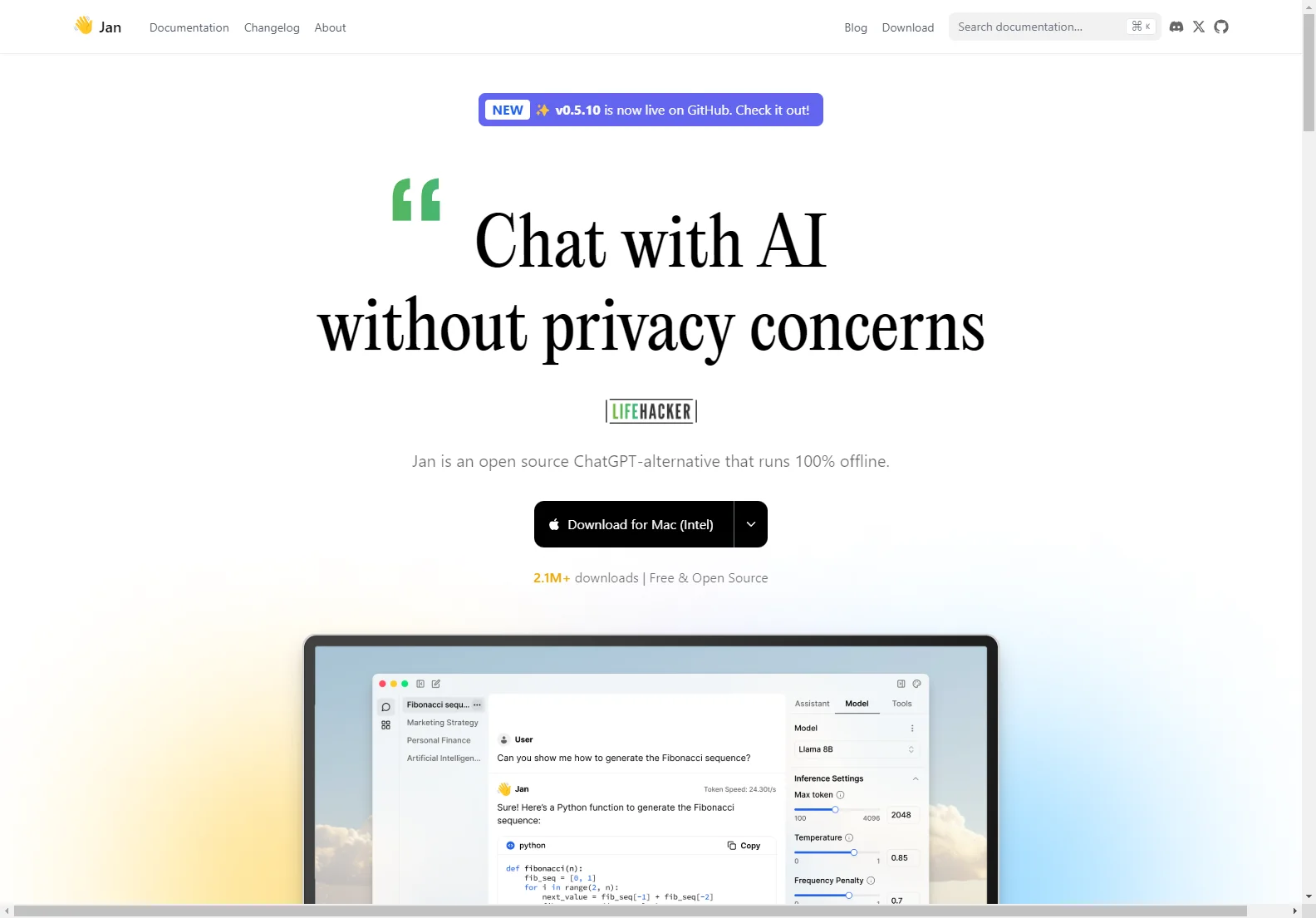 Jan: Your Private, Open-Source, Offline ChatGPT Alternative