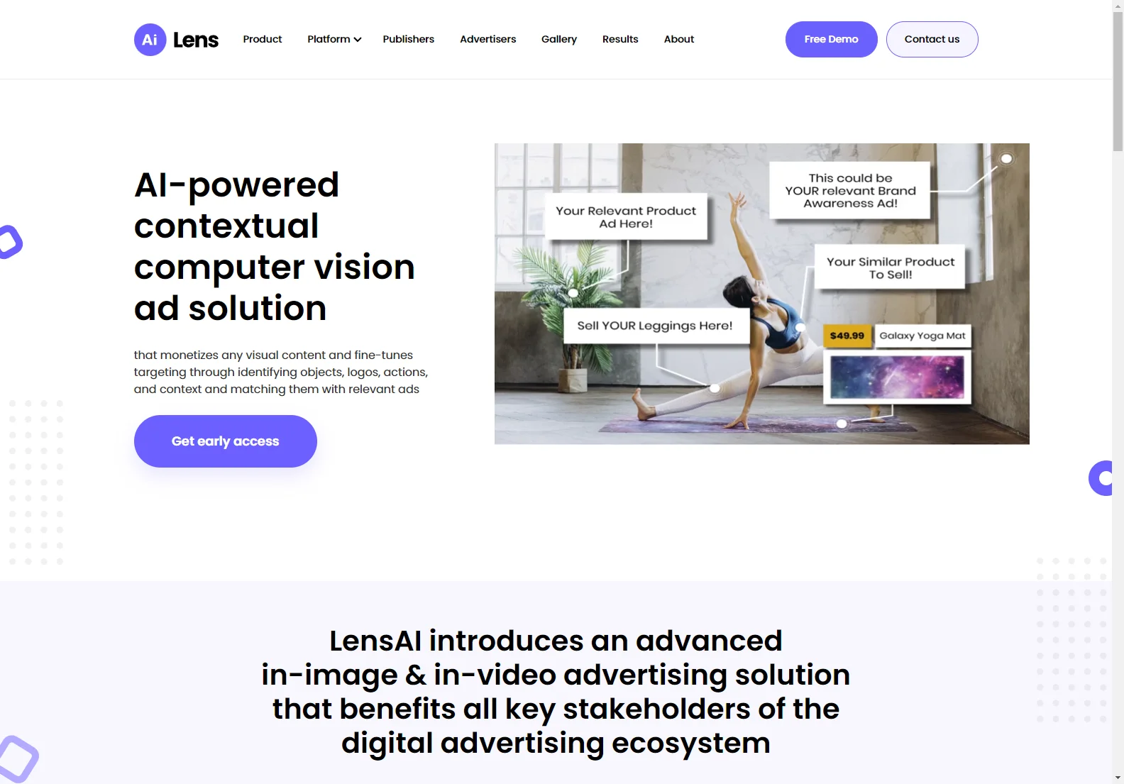 LensAI: AI-Powered Contextual Advertising for Enhanced User Experience and Revenue