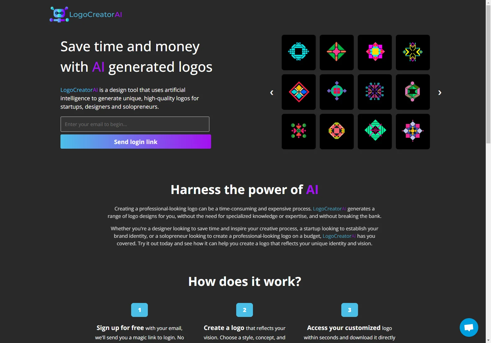 LogoCreatorAI: AI-Powered Logo Design Tool