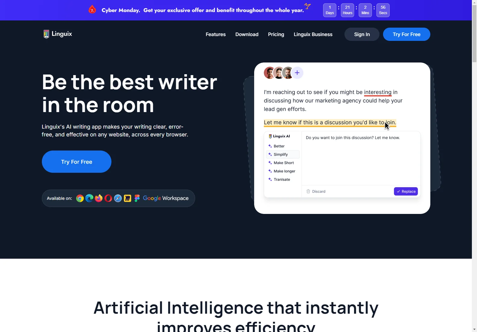 Linguix: AI-Powered Writing App for Clear and Effective Communication