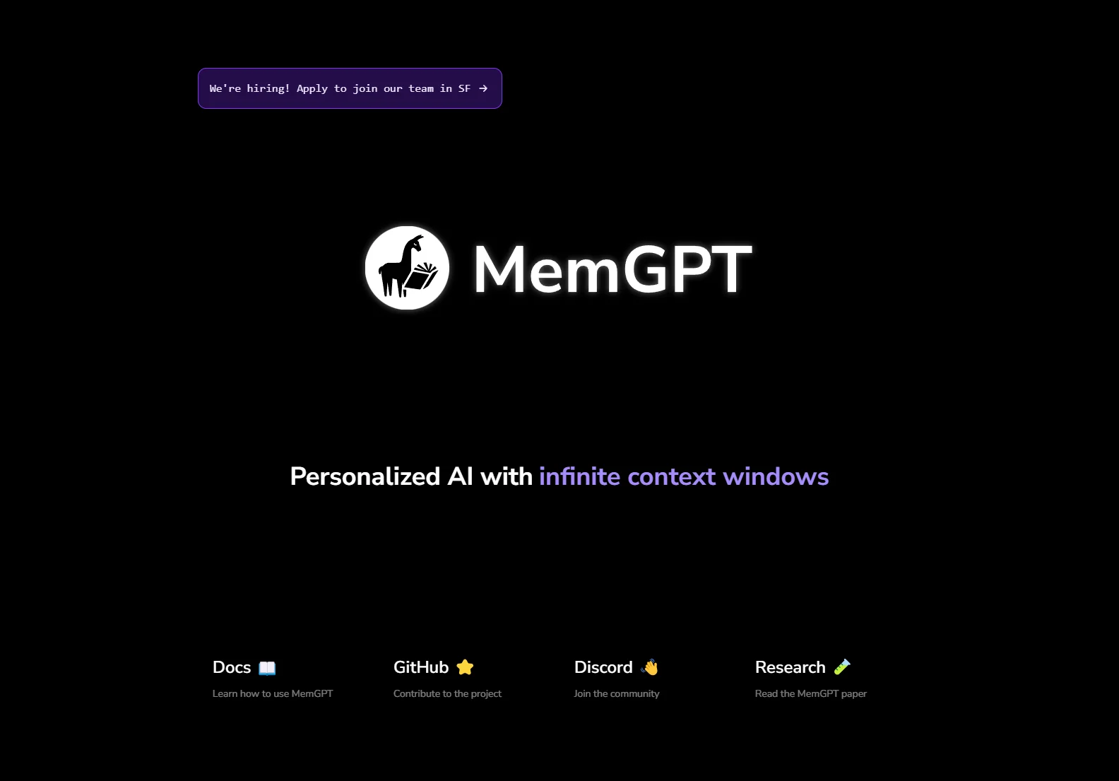 MemGPT: Personalized AI with Long-Term Memory and Infinite Context