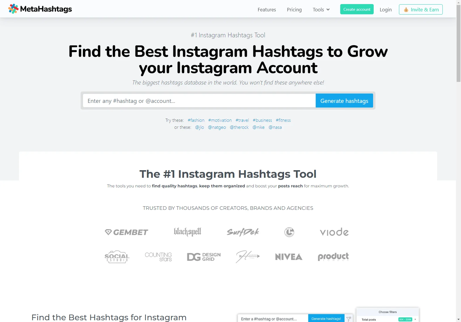 MetaHashtags: AI-Powered Instagram Hashtag Generator for Growth