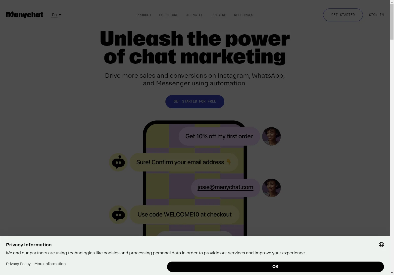 Manychat: AI-Powered Chat Marketing for Increased Sales and Conversions