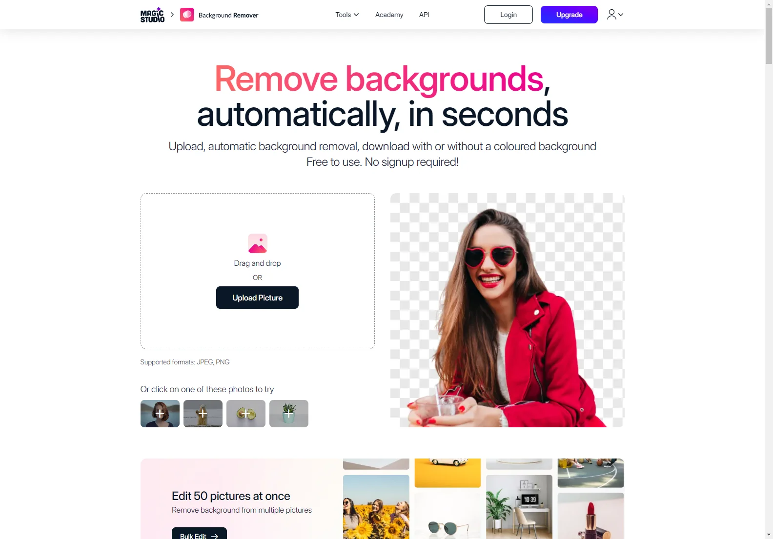 Remove Backgrounds in Seconds | Magic Studio's AI Background Remover