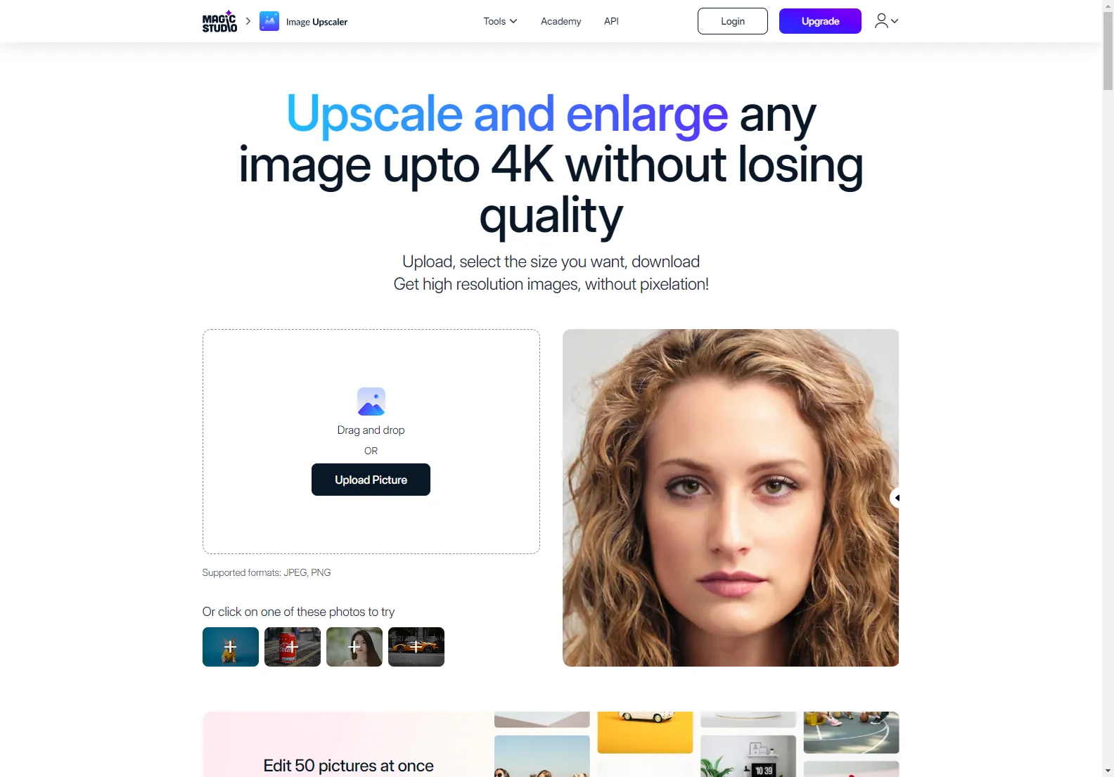 Magic Studio Image Upscaler: AI-Powered 4K Image Enhancement